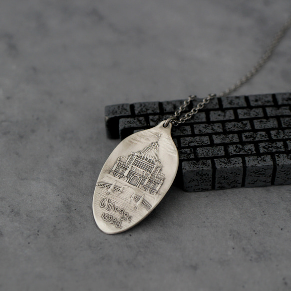 シカゴの宮殿｜ヴィンテージ｜シルバー｜スプーンペンダント