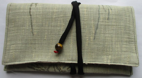７５１１　麻の着物で作った和風財布・ポーチ＃送料無料 1枚目の画像