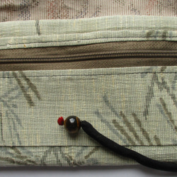 ７５１１　麻の着物で作った和風財布・ポーチ＃送料無料 6枚目の画像