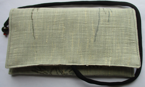 ７５１１　麻の着物で作った和風財布・ポーチ＃送料無料 3枚目の画像
