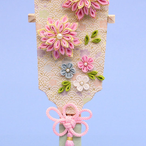 羽子板飾り 縮緬つまみ髪飾りの羽子板キット 波 キット JUHO-TOUGEI 通販 16956706