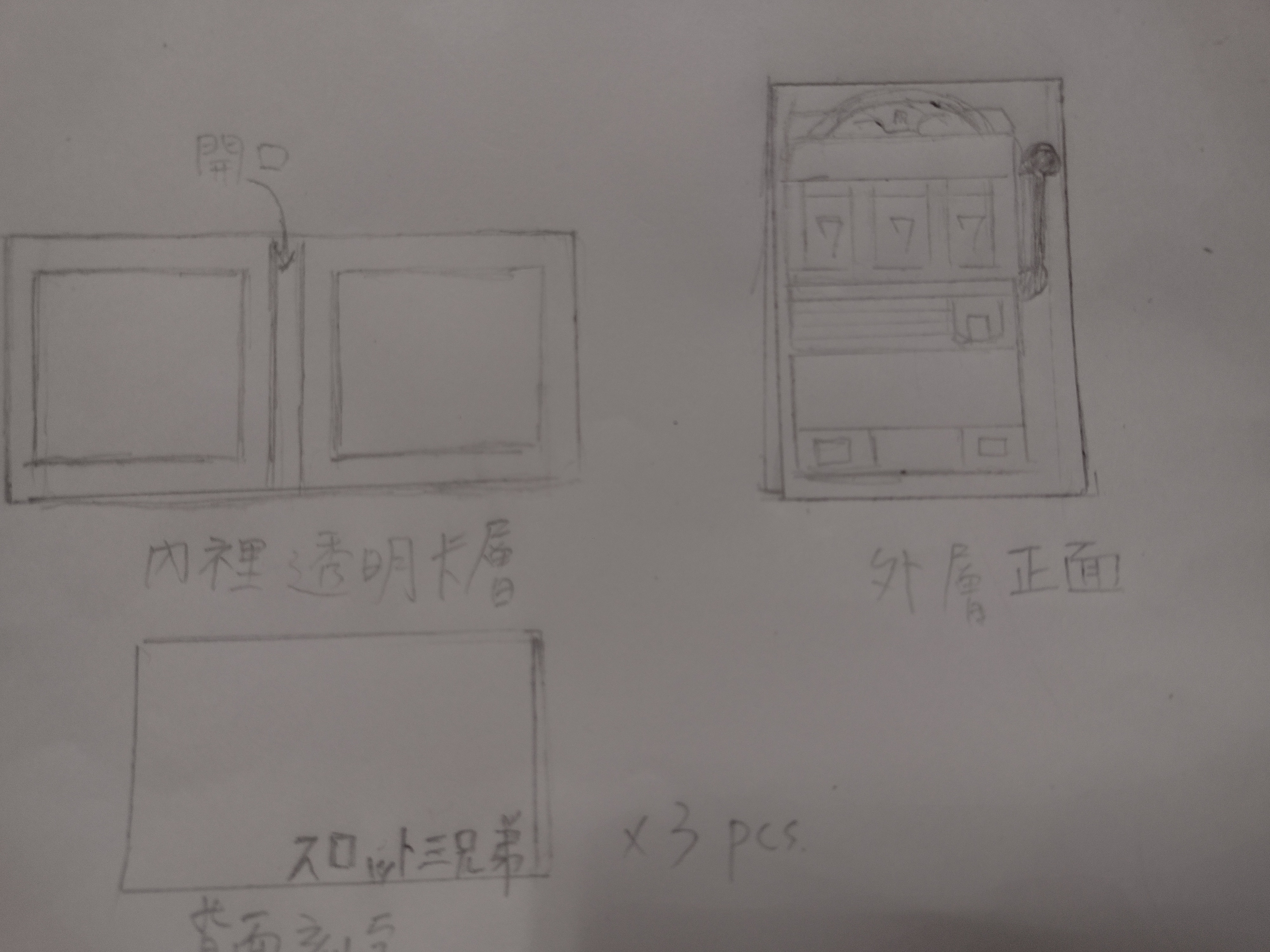 カスタマイズされたパターンのカードホルダー