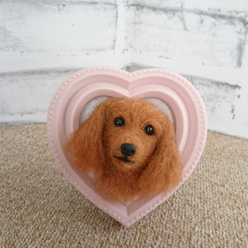 nana hana様専用 羊毛フェルト 犬 ミニチュアダックス レッド