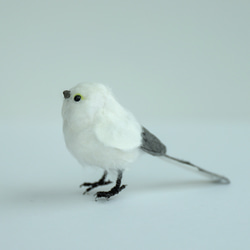 土佐和紙×ひよこ窯　小さな小鳥「シマエナガ」 3枚目の画像