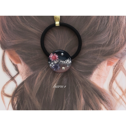 お花のレジンヘアゴム ⋆送料無料⋆ ヘアゴム haru+ 通販 16957053