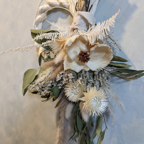 しめ縄 2wayしめ縄 しめ縄リース ドライフラワーしめ縄 しめ縄飾り