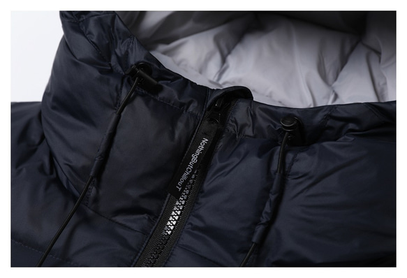 秋冬新品 フード付きショートダウンジャケット メンズ ユニセックス 厚手暖かいカップルコート レディース ヴィンテージ 11枚目の画像