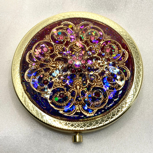 【天使と薔薇】 ロココのミラー/ブラシ/コーム【シルバープレート】 手鏡 天使と薔薇】 ロココのミラー/ブラシ/コーム【シルバープレート