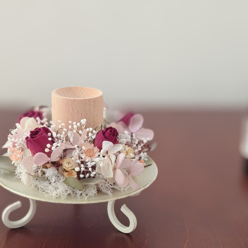 お花と香りで癒されるアロマディッシュ(木製) ドライフラワー アロマ