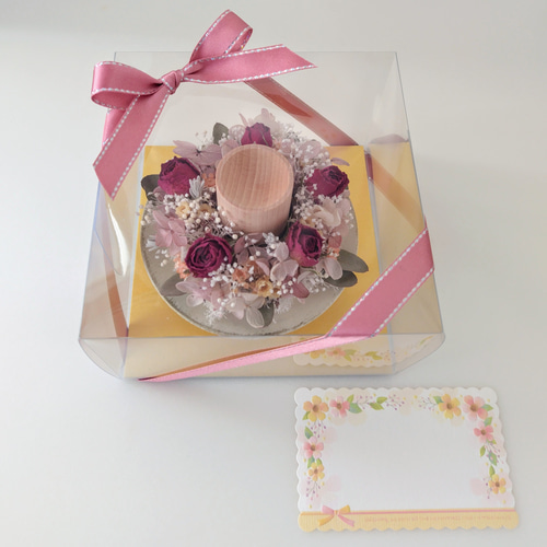 お花と香りで癒されるアロマディッシュ(木製) ドライフラワー アロマ