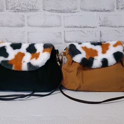 三毛猫　ショルダーバッグ　ポーチ　ハンドメイド 0_b6e451f8c783ec918fff70360218