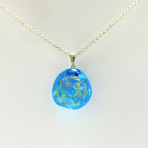 魔法陣の六芒星ネックレス / ファンタジー / レジン / 海
