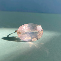 Prana candy gem ✴︎ローズクォーツ✴︎k14gfリング　約11号 2枚目の画像