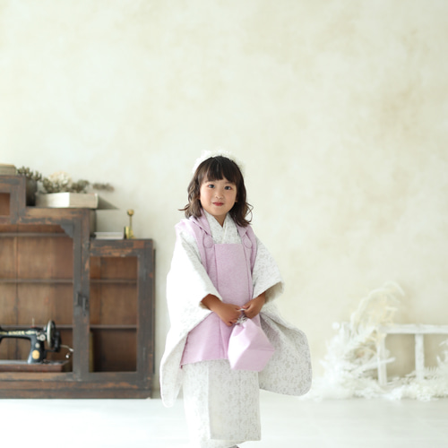 【七五三9点セット】3歳女の子着物セット ピンク　花柄 100cm セール開催中！ 753 七五三 着物レンタル 3歳 いちは ブランド