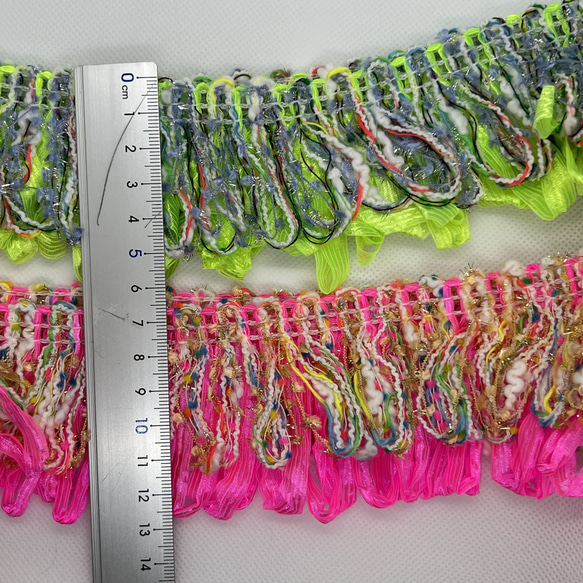 日本製【50cm起】FC-0487 流蘇 流蘇蕾絲 材質 絲帶 絲帶 編織花邊 第3張的照片