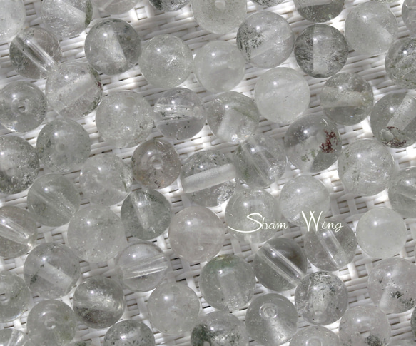 グリーンガーデンクォーツ ラウンド約5.9～6.8mm☆12粒✿天然石 5枚目の画像