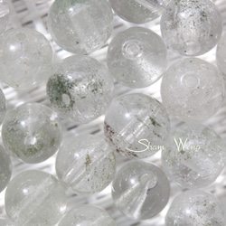 グリーンガーデンクォーツ ラウンド約5.9～6.8mm☆12粒✿天然石 2枚目の画像