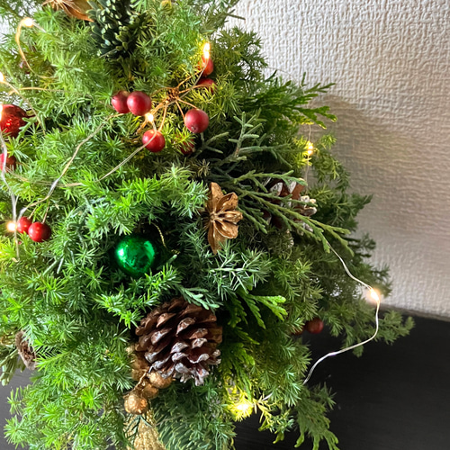 クリスマスツリー アレンジメント フレッシュ ナチュラル 針葉樹 森の