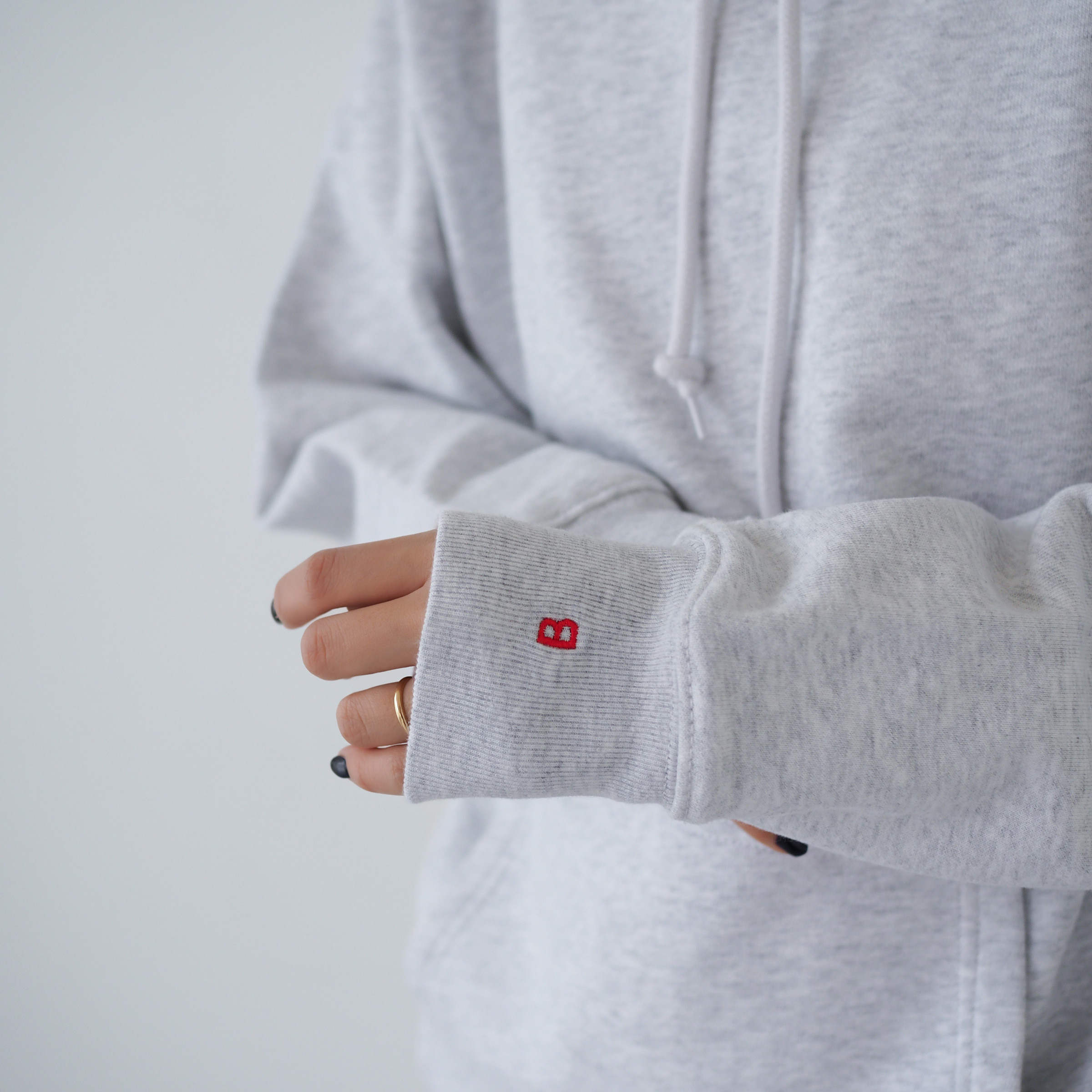 Little Bフーディー アッシュグレー/パーカー