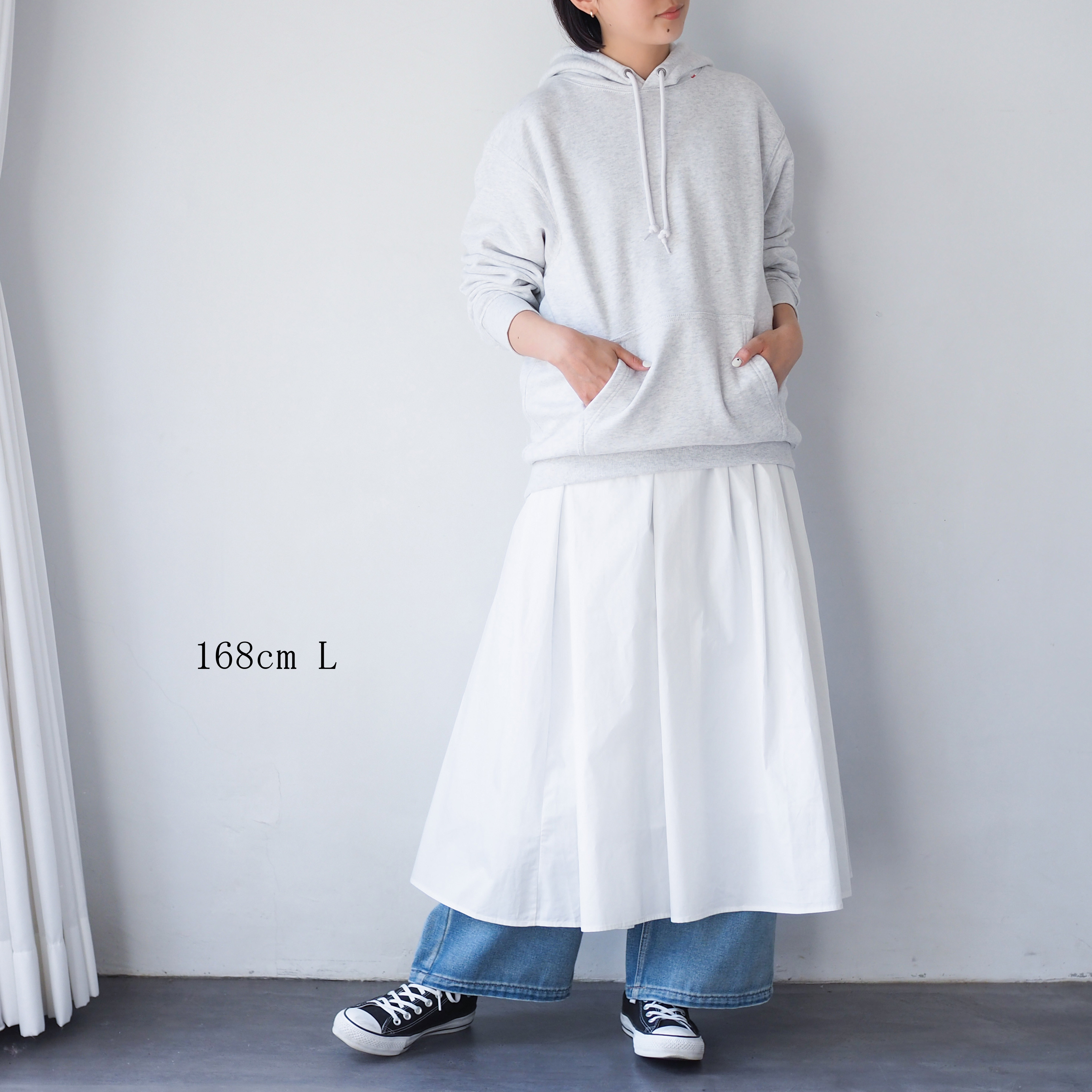 Little Bフーディー アッシュグレー/パーカー