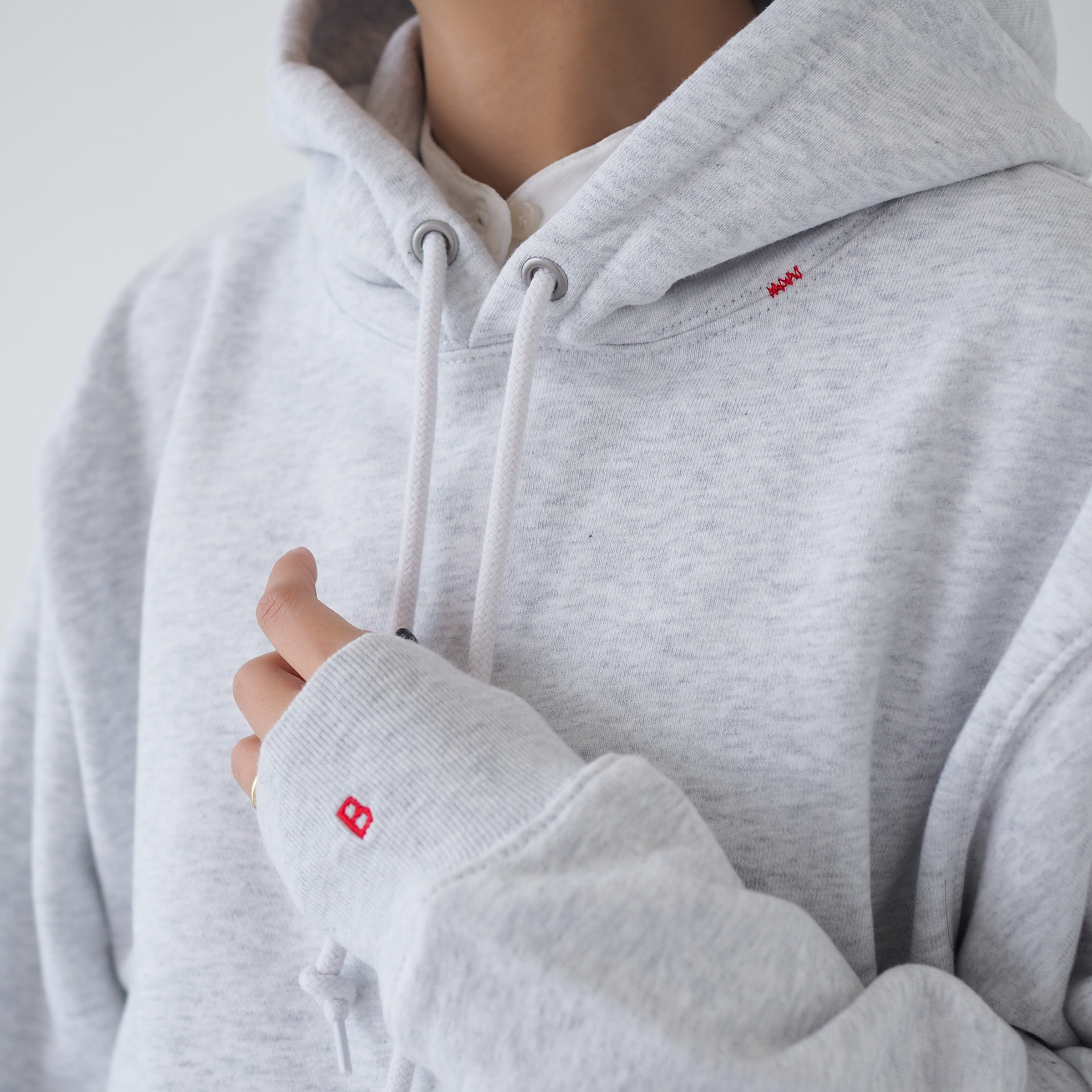 Little Bフーディー アッシュグレー/パーカー