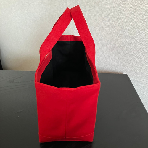 横長トートバッグ 帆布小さなトートバッグ ハンドメイド トート