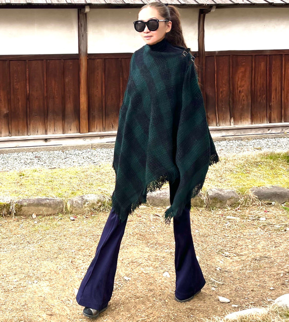 【新品】定価35,000円　アンルート　en route ウールポンチョ EN ROUTE AUTUMN WINTER 2021