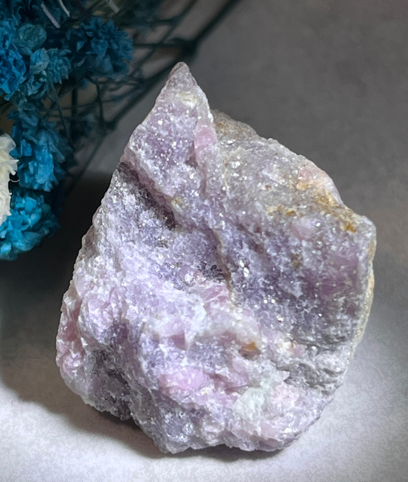 グリーン トルマリン レピドライト 母岩 電気石 243g T640天然石 原石