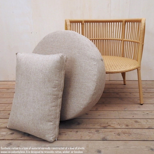 Kazama ラタンチェア 1人掛け クッション付 Kazama ラタンチェア 1人掛け クッション付