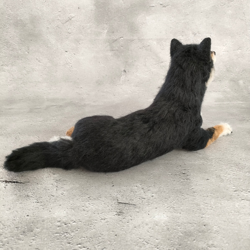 羊毛フェルト 黒柴さん 羊毛フェルト 羊毛わんこ 福や工房 通販