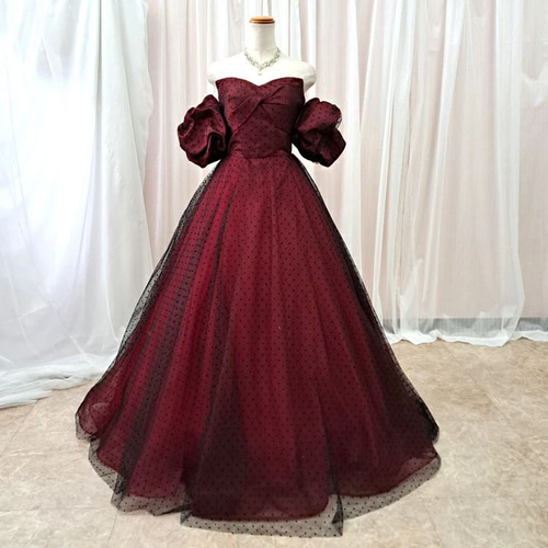 AMI dress by Creema  Aラインドレス 結婚式 二次会 演奏会 カラードレス 結婚式 演奏会 付け袖 ロングドレス 二次会 花嫁