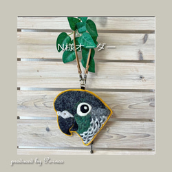 羊毛オカメインコ・ルチノーの日向ぼっこ 羊毛フェルト Po-inco 通販