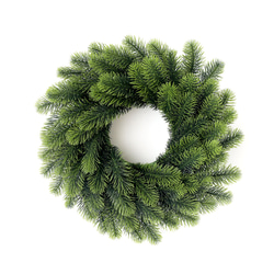 [早割クリスマス2023]クリスマスリース 玄関 緑の葉の花輪 クリスマスプレゼント Christmas wreath 1枚目の画像