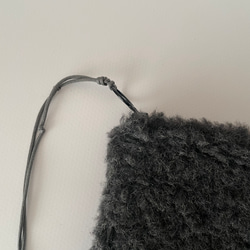 poitto14 ITALYBOA POUCH charcoal gray 2枚目の画像