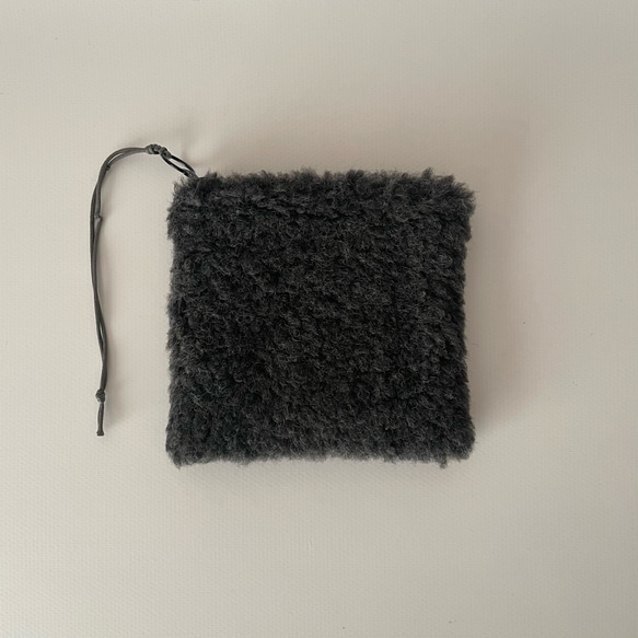 poitto14 ITALYBOA POUCH charcoal gray 1枚目の画像