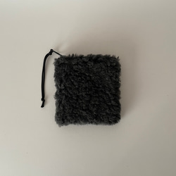 poitto10深型 ITALYBOA POUCH charcoal gray 1枚目の画像