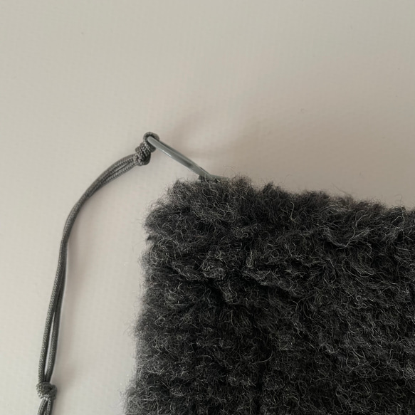 poitto10深型 ITALYBOA POUCH charcoal gray 2枚目の画像