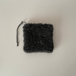 poitto10深型 ITALYBOA POUCH charcoal gray 1枚目の画像