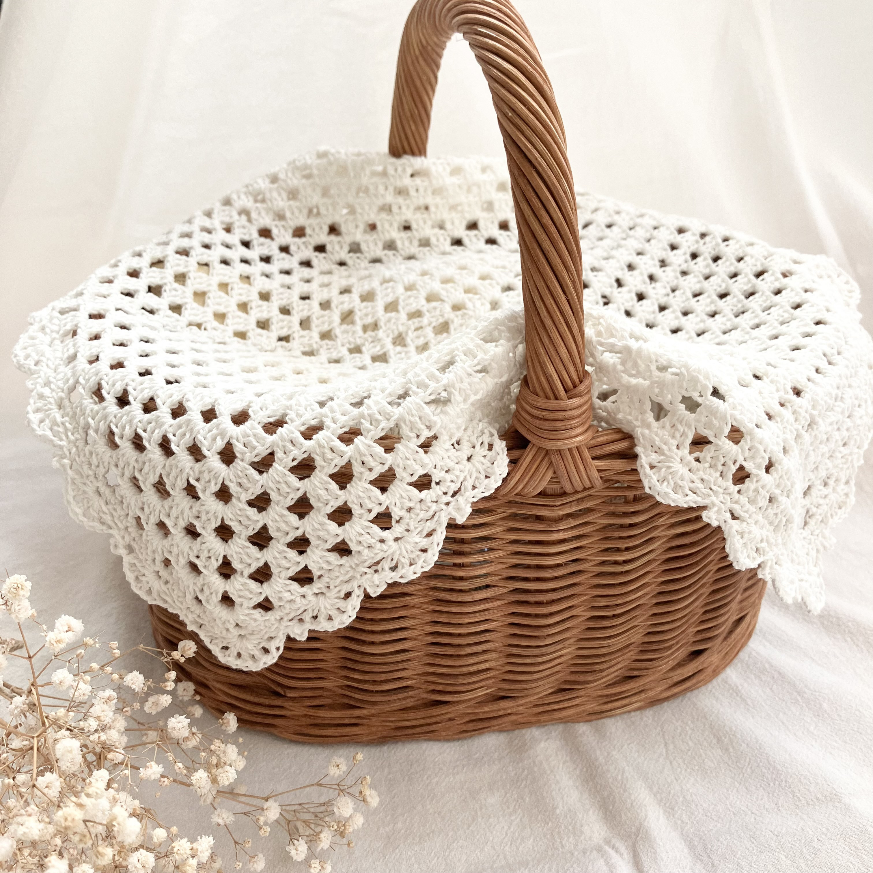 sample☺︎︎カゴ&マルチカバーのセット sample☺︎︎カゴ&マルチ