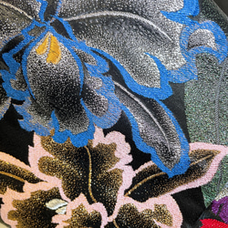 煌くラメの”粋な” リメイク半幅帯 ” 帯リメイク 刺繍 オシャレ 和柄 和装 刺繍帯 和柄 着物リメイク T51104 10枚目の画像