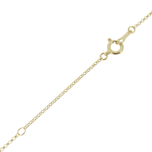 甲丸リング18金ネックレスチェーン ゴールド【K18】レディース