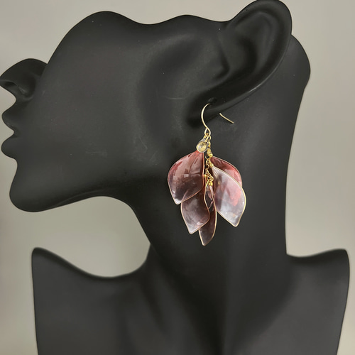 ディップアート作品 ピアス イヤリング かんざし ディップアート作品 ピアス イヤリング かんざし