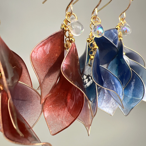 ディップアート作品 ピアス イヤリング かんざし