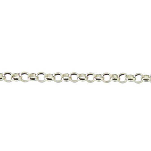 甲丸リング18金ネックレスチェーン ホワイトゴールド【K18WG
