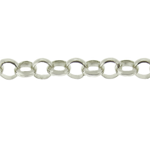 甲丸リング18金ネックレスチェーン ホワイトゴールド【K18WG