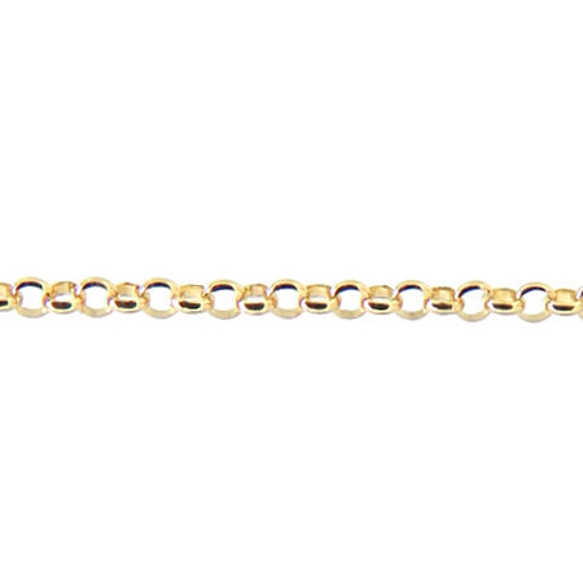 甲丸リング14金ネックレスチェーン　ゴールド【K14】レディース　チェーン幅：1.05mm　長さ：40cm 4枚目の画像