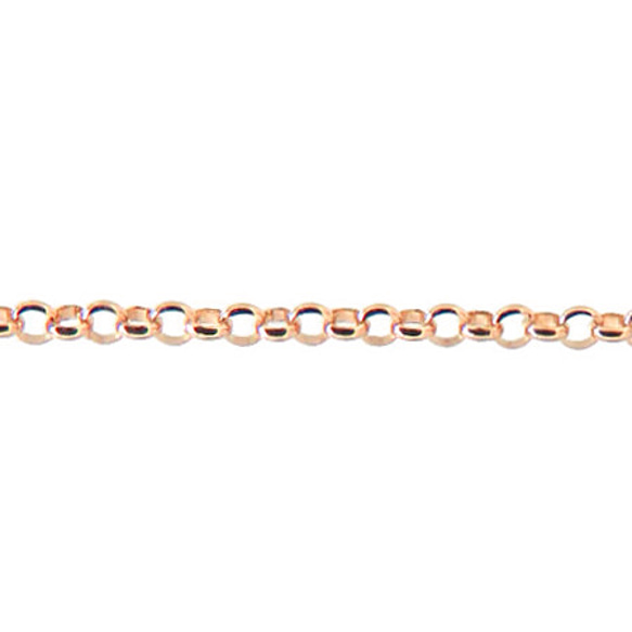 甲丸リング14金ネックレスチェーン　ピンクゴールド【K14PG】レディース　チェーン幅：1.05mm　長さ：40cm 4枚目の画像