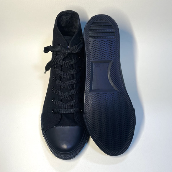 ◆BLACK x MATT BLACK◆ 2色高筒運動鞋（22.0cm-24.5cm） 第6張的照片