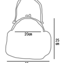 まっしろボア　がま口バッグ 6枚目の画像