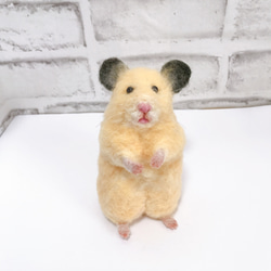 キンクマハムスター 羊毛フェルトマスコット 羊毛フェルト